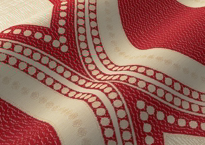 Kasian, Red - Twist&Fit Roman Blind - Image 4